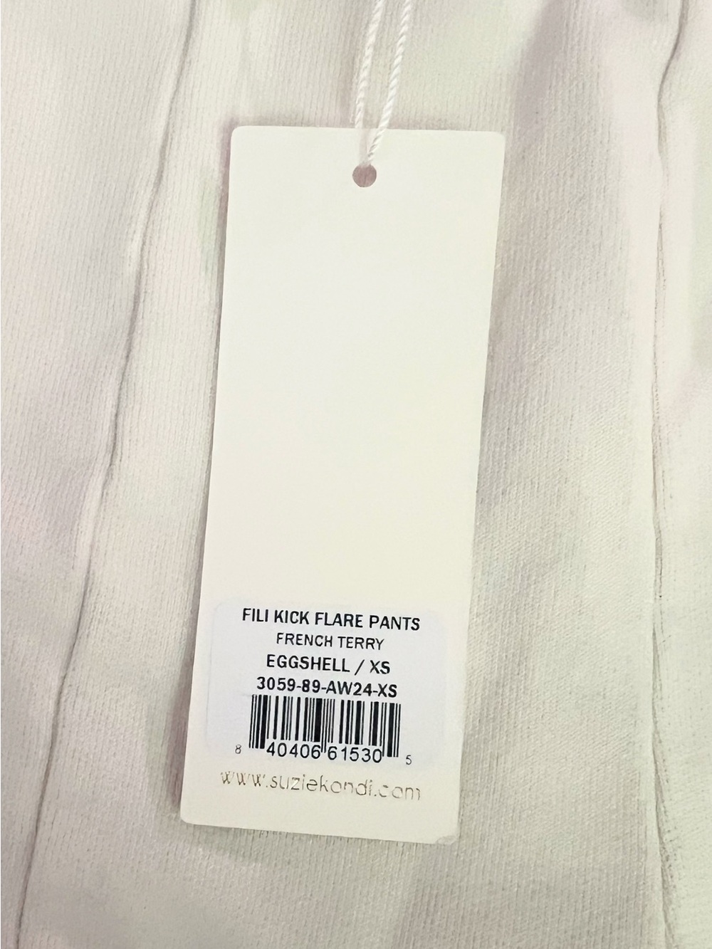 Suzi Kondi Ivory Cream Flare Ponte Pants - Picture 3 of 4